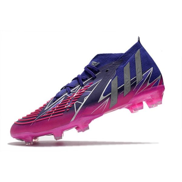 Nouvelles adidas Predator Edge.1 FG Violet Equipe Argent Métallique Rose Choc Equipe