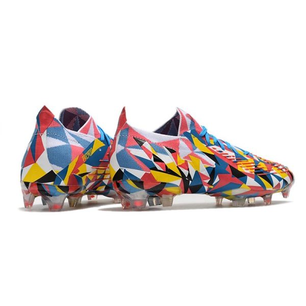adidas Predator Edge.1 FG Crampons Geometric Bleu Equipe Jaune Rouge Solaire