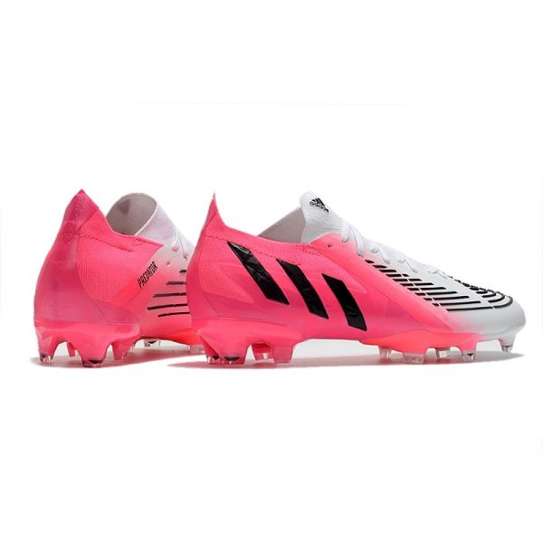 adidas Predator Edge.1 L FG Crampons LZ+ Solar Rose Noir Blanc