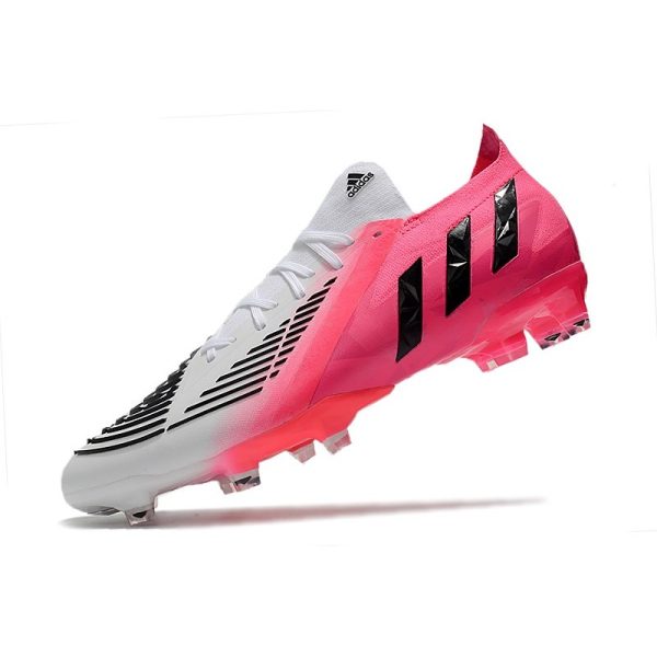 adidas Predator Edge.1 L FG Crampons LZ+ Solar Rose Noir Blanc