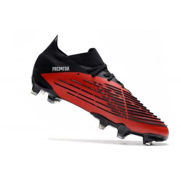 adidas Predator Edge.1 L FG Crampons Noir Rouge Blanc