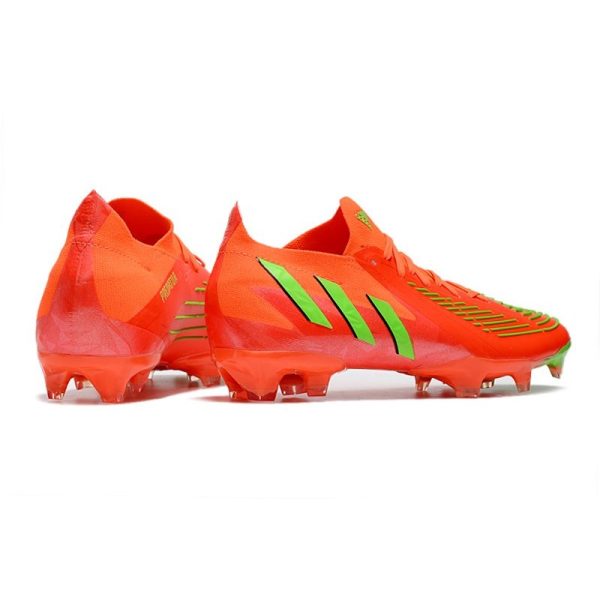 adidas Predator Edge.1 L FG Crampons Rouge Solaire Vert Solaire Equipe Noir