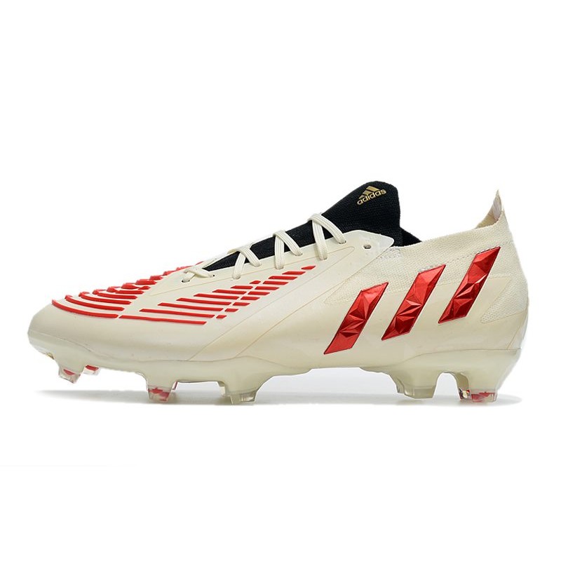 adidas Predator Edge.1 L FG Crampons Showdown - Blanc Rouge Doré