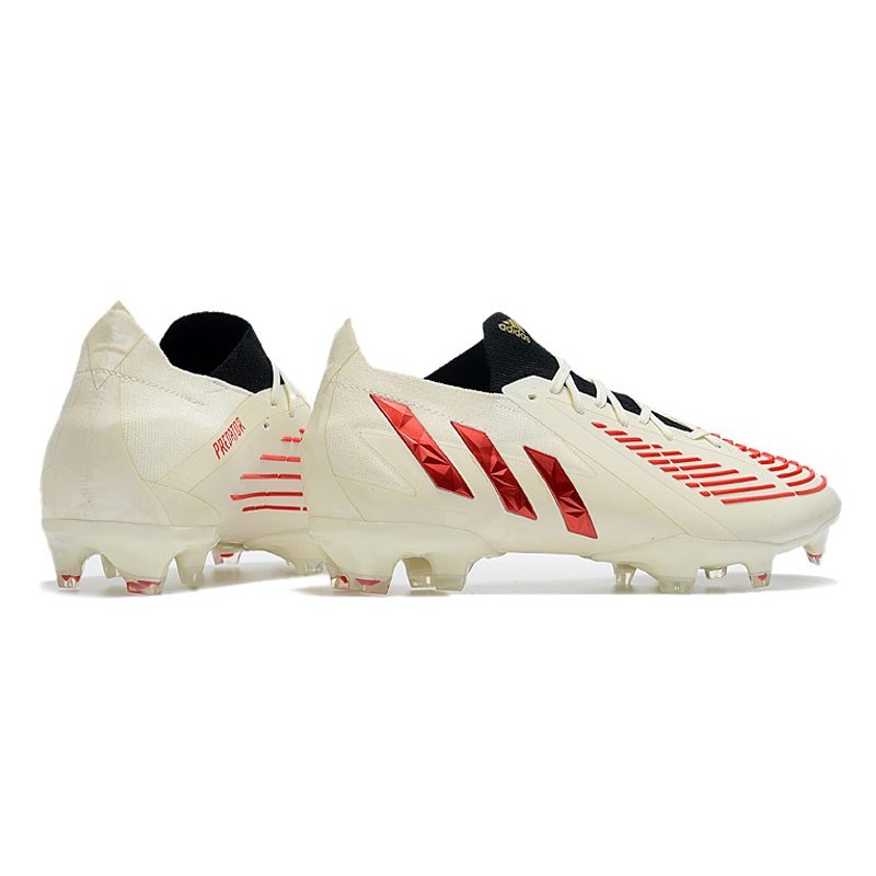 adidas Predator Edge.1 L FG Crampons Showdown - Blanc Rouge Doré