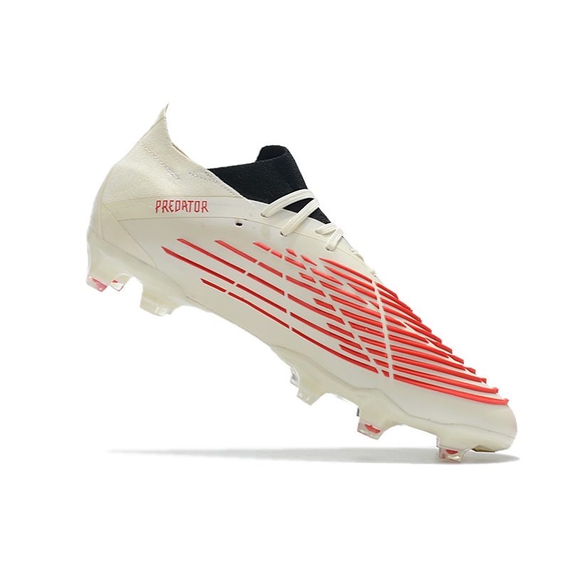 adidas Predator Edge.1 L FG Crampons Showdown - Blanc Rouge Doré