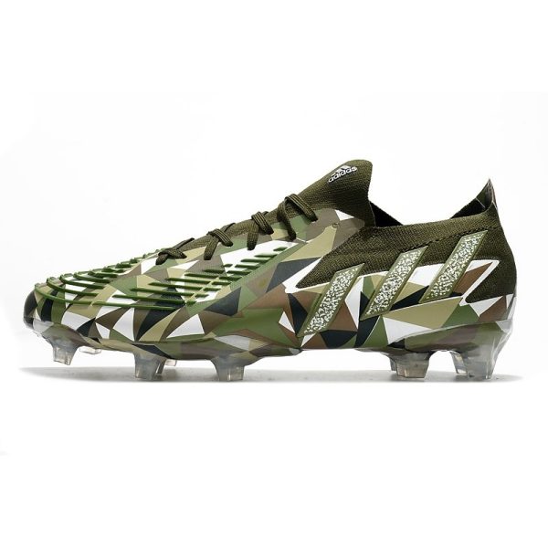 adidas Predator Edge.1 L FG Crampons Swarovski - Vert Argenté Vert ÉDITION LIMITÉE