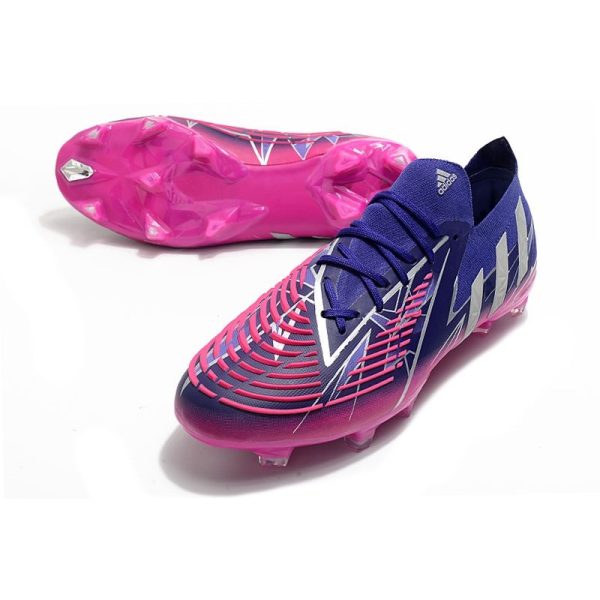 adidas Predator Edge.1 L FG Violet Equipe Argent Métallique Rose Choc Equipe