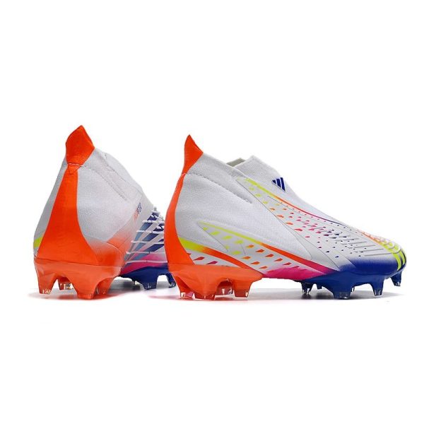 adidas Predator FIFA World Cup Qatar 2022 Edge+ FG Blanc Jaune Solaire Bleu Power