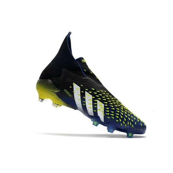 adidas Predator Freak + FG Crampons de Football Bleu Jaune Blanc