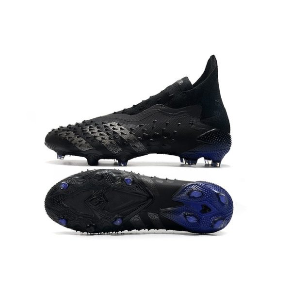 adidas Predator Freak + FG Crampons de Football Noir Acier Métallique Encre Sonic