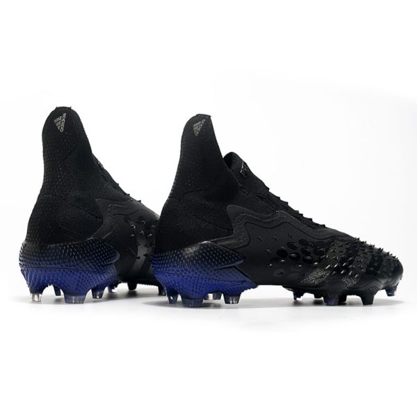 adidas Predator Freak + FG Crampons de Football Noir Acier Métallique Encre Sonic