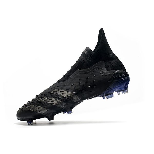 adidas Predator Freak + FG Crampons de Football Noir Acier Métallique Encre Sonic