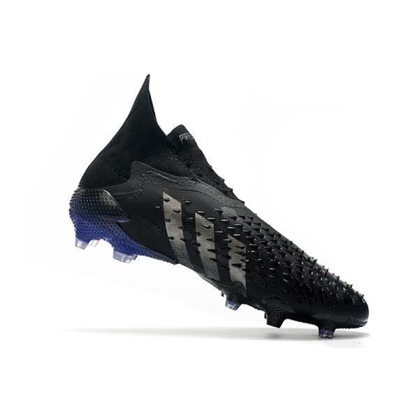 adidas Predator Freak + FG Crampons de Football Noir Acier Métallique Encre Sonic