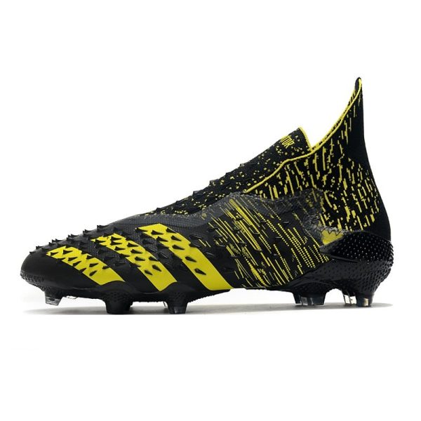 adidas Predator Freak + FG Crampons de Football Noir Jaune