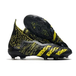 adidas Predator Freak + FG Crampons de Football Noir Jaune