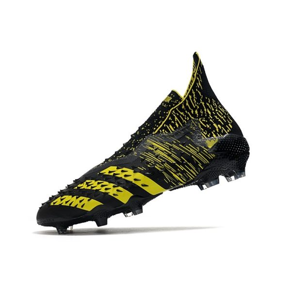 adidas Predator Freak + FG Crampons de Football Noir Jaune