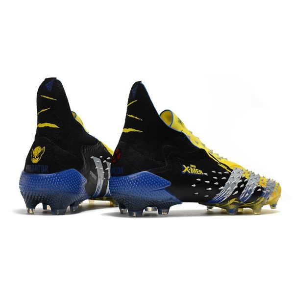 adidas Predator Freak + FG X-Men Wolverine - Jaune Argent Métallique Noir
