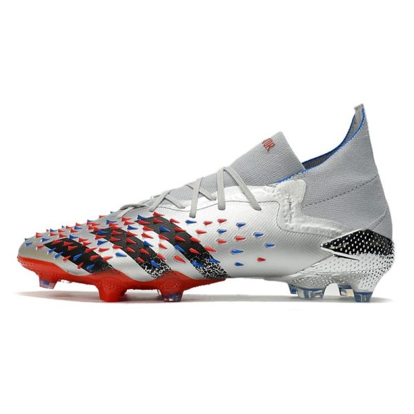 adidas Predator Freak.1 FG Homme Argent Métallique Noir Foncé Equipe Bleu