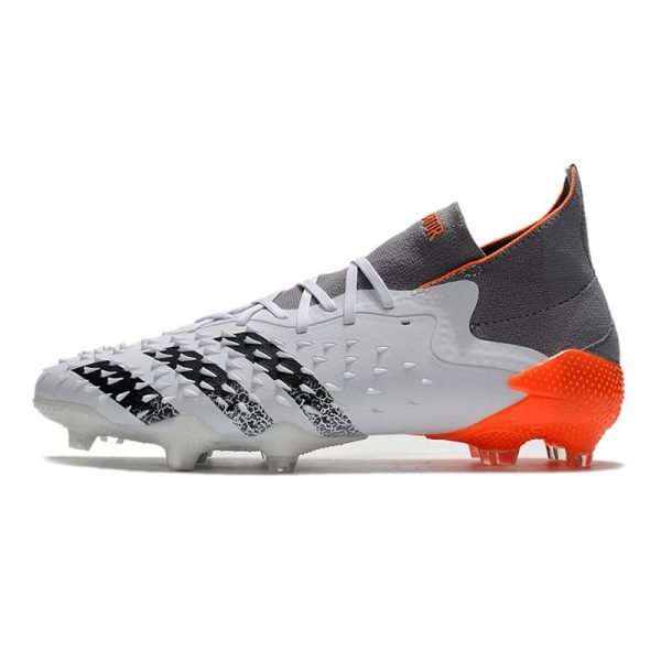 adidas Predator Freak.1 FG Homme Blanc Acier Métallique Rouge Solaire