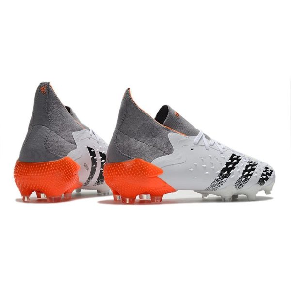 adidas Predator Freak.1 FG Homme Blanc Acier Métallique Rouge Solaire