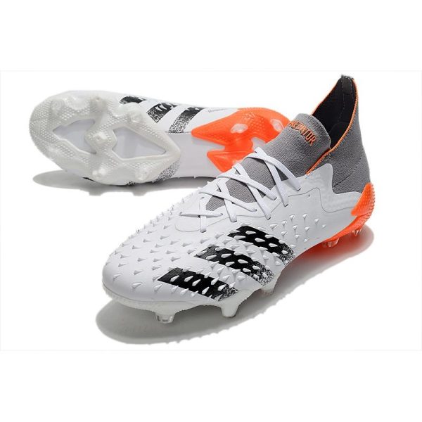 adidas Predator Freak.1 FG Homme Blanc Acier Métallique Rouge Solaire