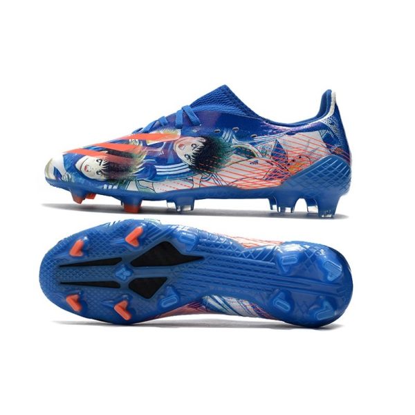 adidas X Ghosted.1 FG Crampon Nouvelle Bleu Rouge