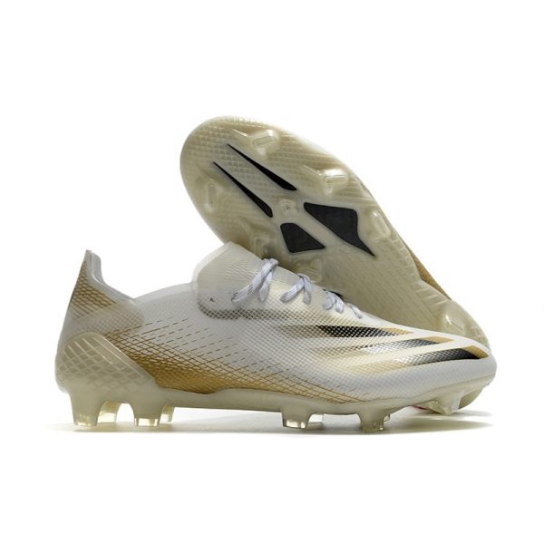 adidas X Ghosted.1 FG Crampon Nouvelle Crampon Inflight - Blanc Doré Noir