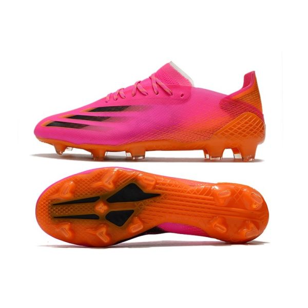 adidas X Ghosted.1 FG Crampon Nouvelle Crampon Rose Noir Orange