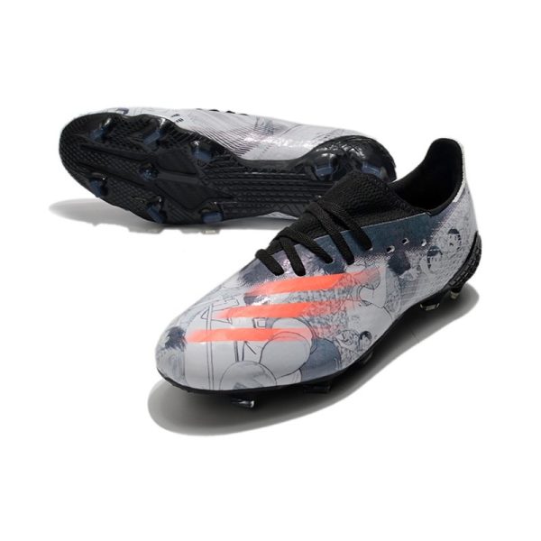 adidas X Ghosted.1 FG Crampon Nouvelle Gris Rouge Noir