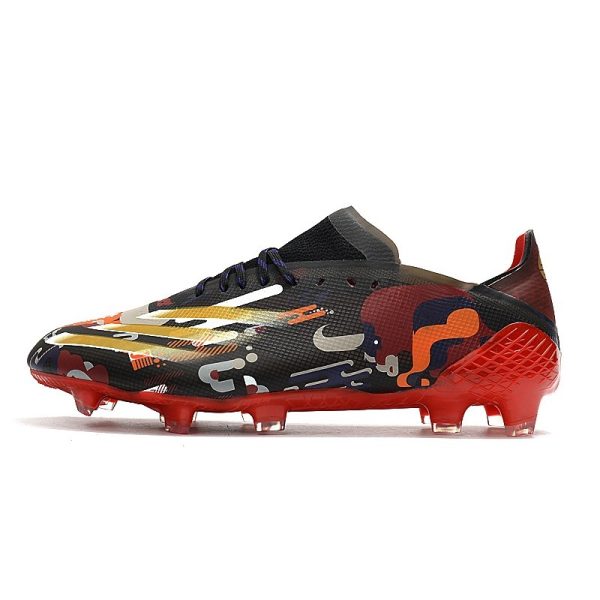 adidas X Ghosted.1 FG Crampon Nouvelle Noir Rouge Or