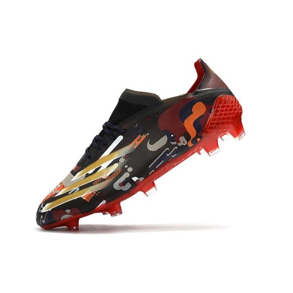 adidas X Ghosted.1 FG Crampon Nouvelle Noir Rouge Or