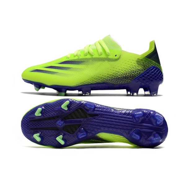 adidas X Ghosted.1 FG Crampon Nouvelle Precision To Blur - Vert Violet Jaune