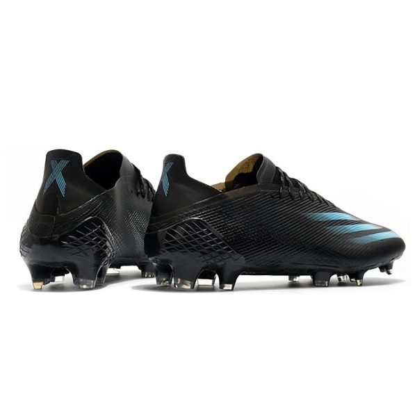 adidas X Ghosted.1 FG Crampon Nouvelle Superstealth - Noir Bleu cyan