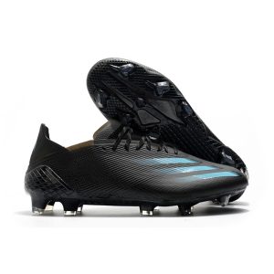 adidas X Ghosted.1 FG Crampon Nouvelle Superstealth - Noir Bleu cyan