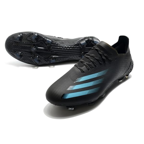 adidas X Ghosted.1 FG Crampon Nouvelle Superstealth - Noir Bleu cyan