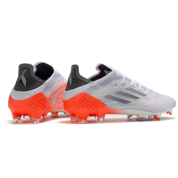 adidas X Speedflow.1 FG Homme Blanc Acier Métallique Rouge Solaire