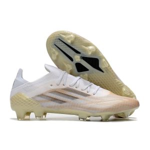 adidas X Speedflow.1 FG Homme Blanc Noir Mélange Or Métallique