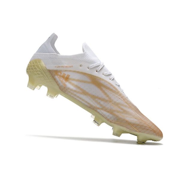 adidas X Speedflow.1 FG Homme Blanc Noir Mélange Or Métallique