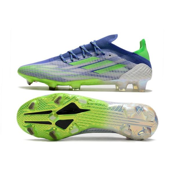 adidas X Speedflow.1 FG Homme Bleu Vert