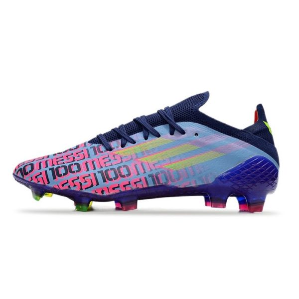 adidas X Speedflow.1 FG Homme Bleu Victoire Rose Choc Jaune Solaire