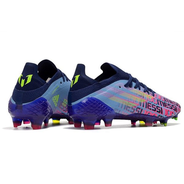 adidas X Speedflow.1 FG Homme Bleu Victoire Rose Choc Jaune Solaire