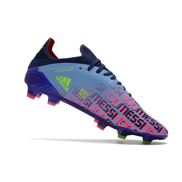 adidas X Speedflow.1 FG Homme Bleu Victoire Rose Choc Jaune Solaire