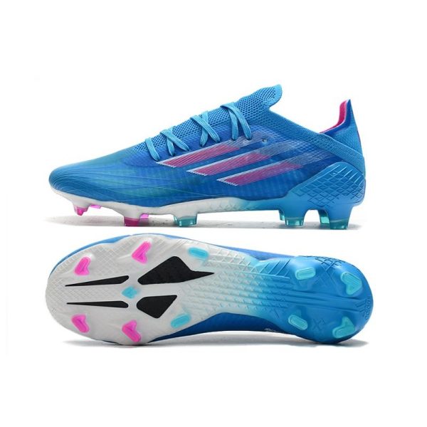 adidas X Speedflow.1 FG Homme Ciel Rose Choc Equipe Blanc