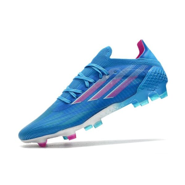 adidas X Speedflow.1 FG Homme Ciel Rose Choc Equipe Blanc