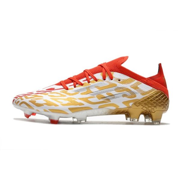 adidas X Speedflow.1 FG Homme Or Blanc Rouge