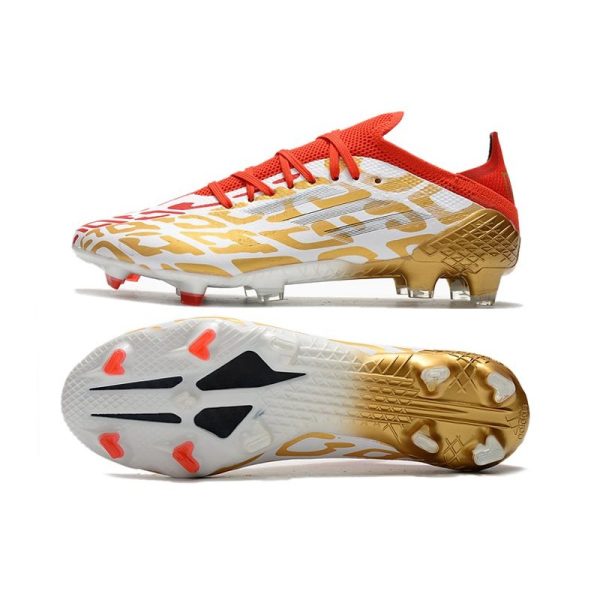 adidas X Speedflow.1 FG Homme Or Blanc Rouge