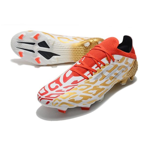 adidas X Speedflow.1 FG Homme Or Blanc Rouge