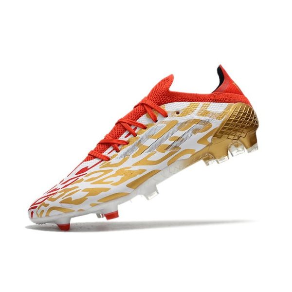 adidas X Speedflow.1 FG Homme Or Blanc Rouge
