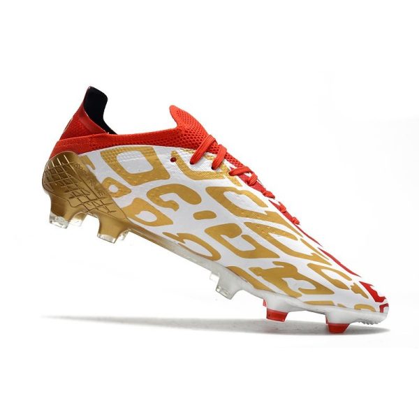 adidas X Speedflow.1 FG Homme Or Blanc Rouge