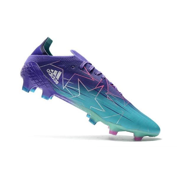 adidas X Speedflow.1 FG Homme Violet Rush Argent Métallique Menthe Rush